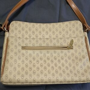 Gianni Valentino monogram V logo shoulder bag